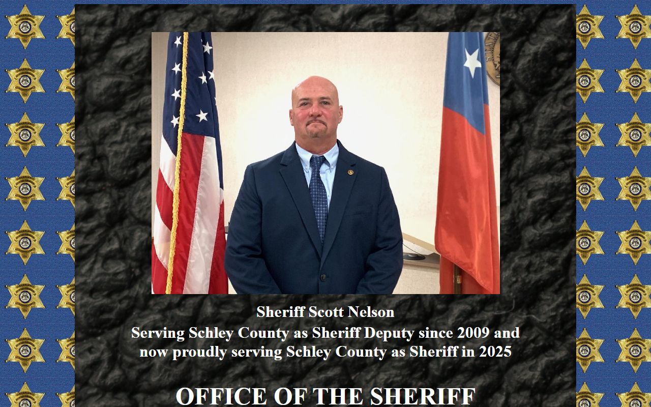 Schley County Clerk of Superior Court records and Sheriff's Office custody source