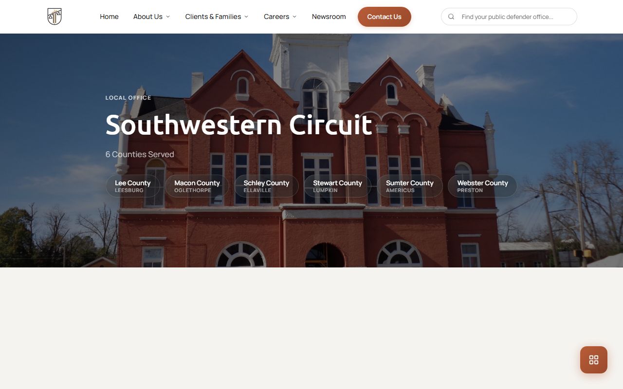 Schley County arrest records and Southwestern Circuit Public Defender charge cases