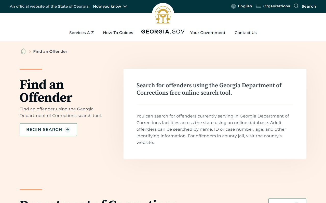 Schley County Superior Court and Georgia offender search distinction