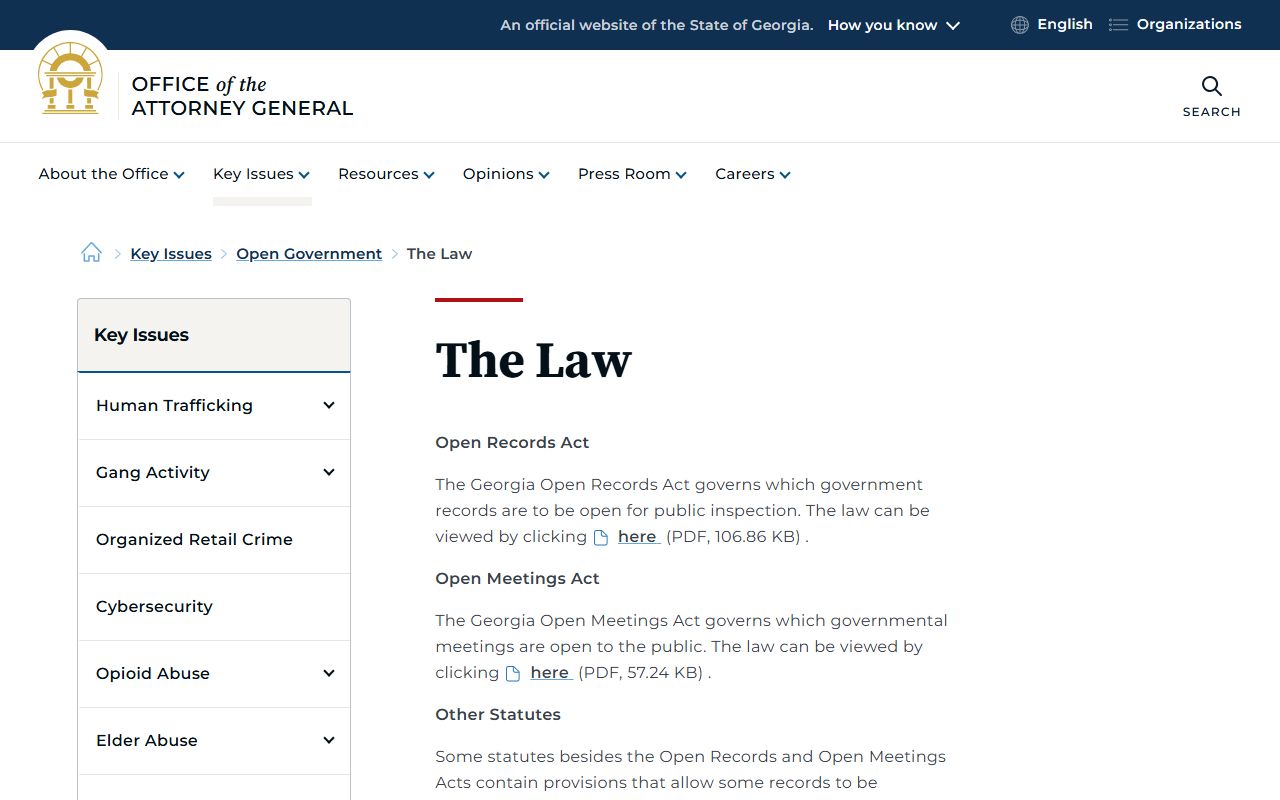 Schley County warrant search Georgia open government law source