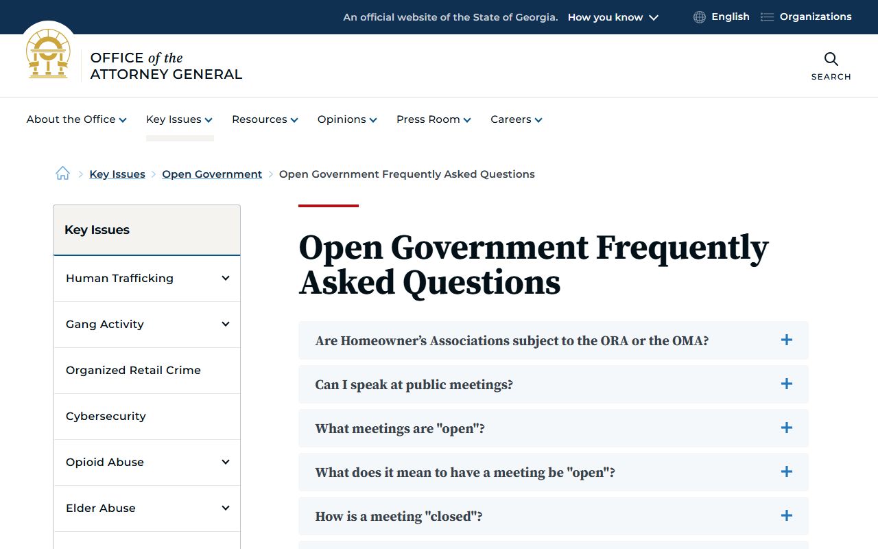 Schley County warrant records Georgia open government FAQ source